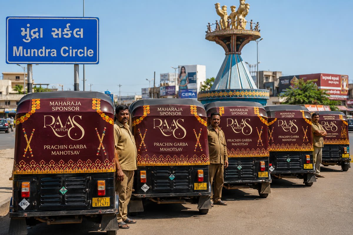 Brand on event auto-rickshaws