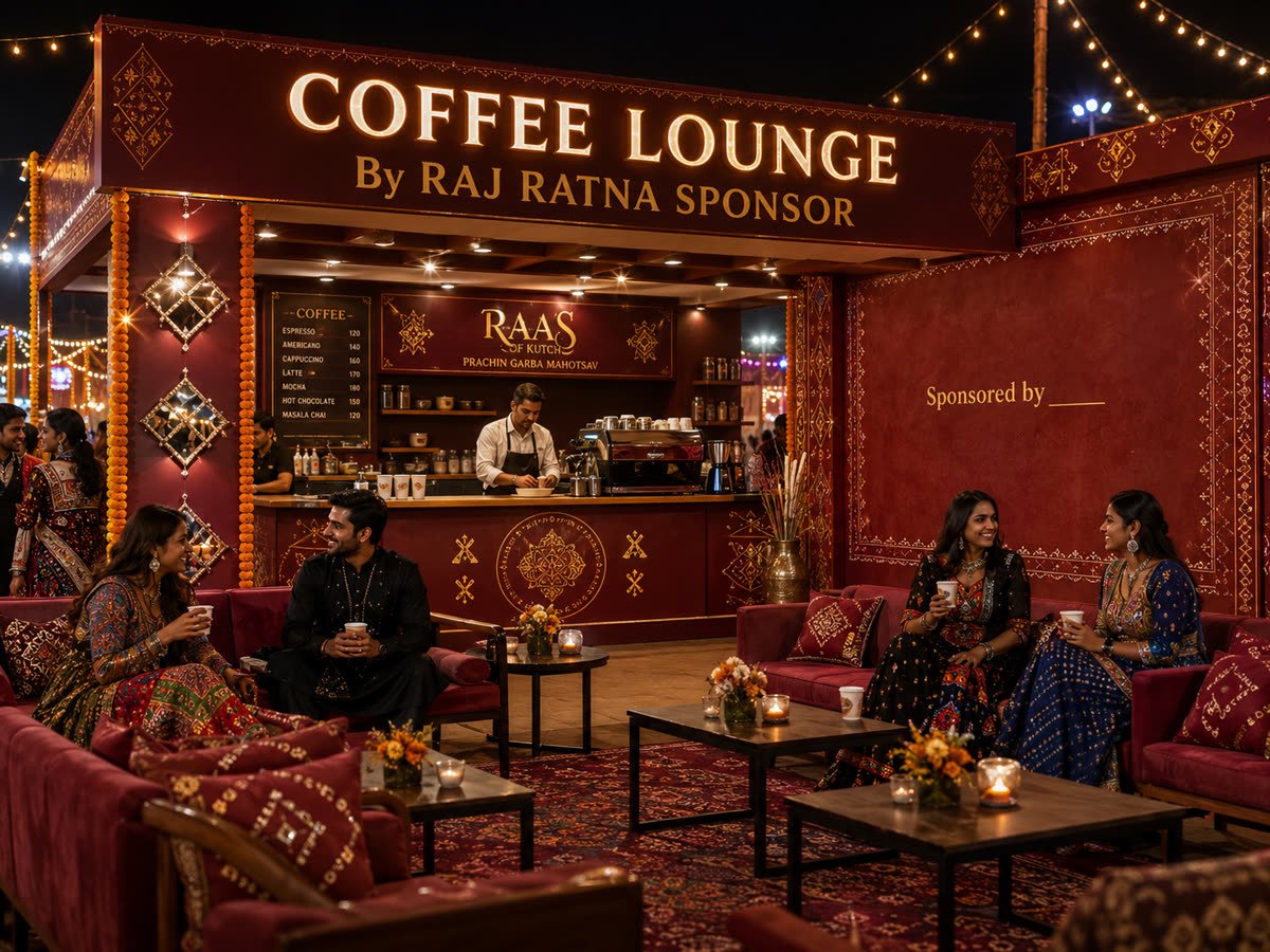 Branded coffee lounge by Raj Ratna Sponsor