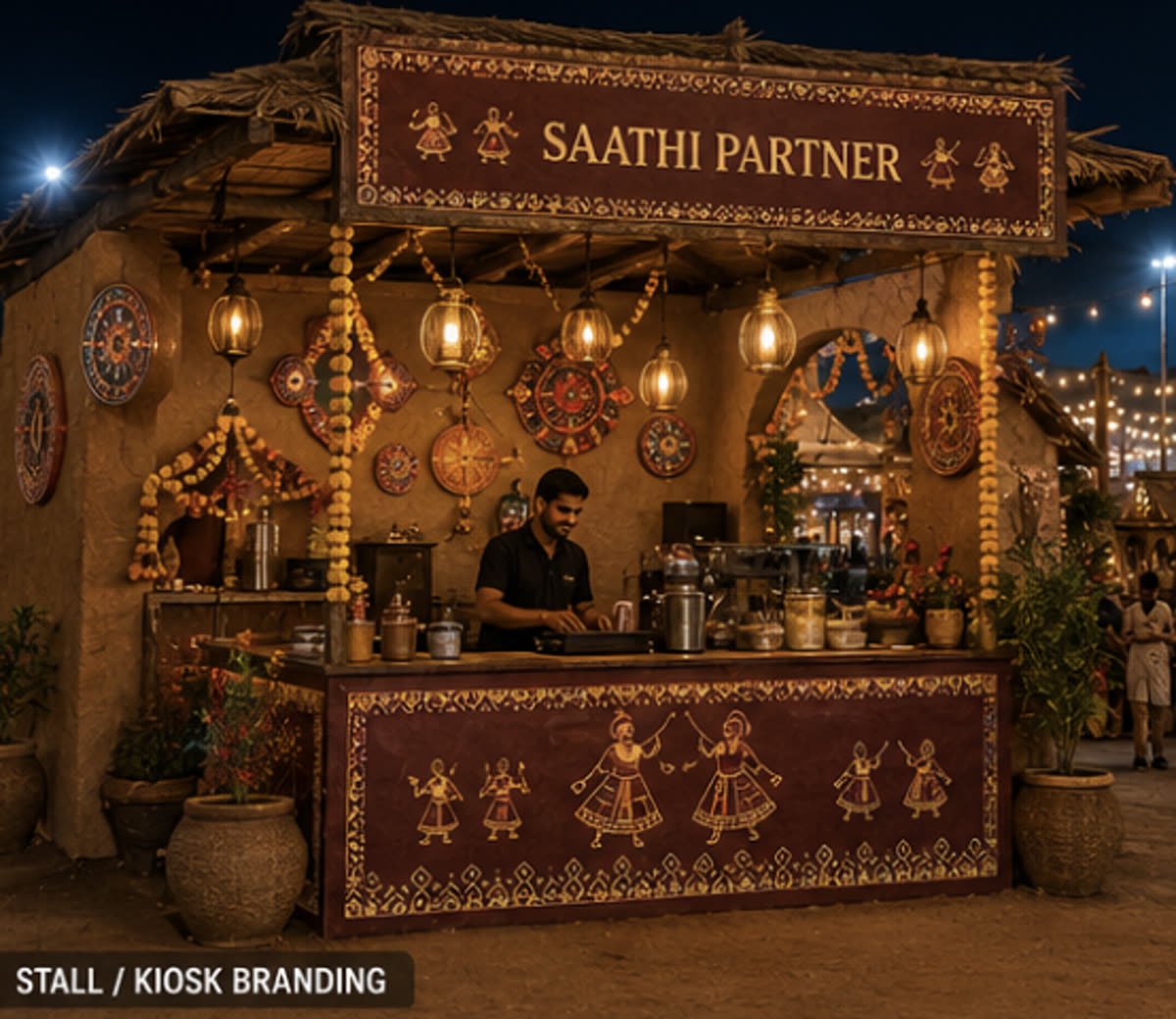 Saathi Partner branded stall / kiosk